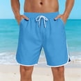 thumbnail image 2 of Hesxuno Men Basketball Sports Shorts Loose Fit Drawstring Athletic Shorts Elastic Waist Sweat Shorts 2026 Running Jogging Gym Shorts Blue S, 2 of 5