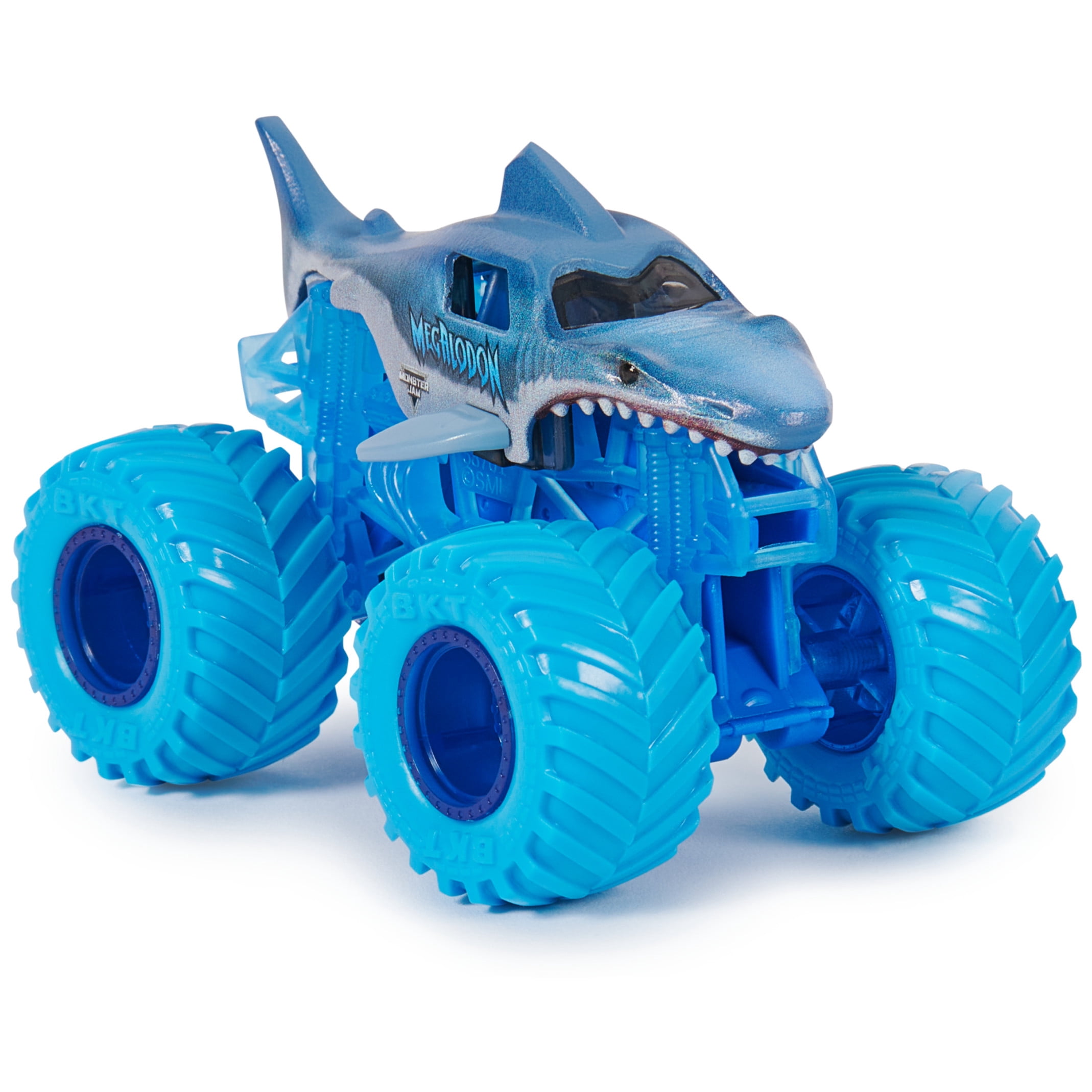 Monster Jam, Official Megalodon Vs. Hooked Die-Cast Monster Trucks, 1:64 Scale, Kids Toys for Boys Ages 3 and up