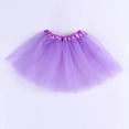 thumbnail image 4 of Dress Up Tutu for Girls Princess Tutu Skirts for Kids Three-Layered Tulle Ballet Skirts Light Purple One Size, 4 of 4