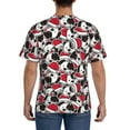 thumbnail image 3 of Bixox Men's Cute Dog Printed Short Sleeve Skinny Athletic T-Shirt, 3 of 6