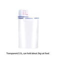 thumbnail image 2 of CNKOO PP Pet Food Storage Container Portable Refillable Handled 2.5L Replacement Moistureproof Dustproof Dispenser with Measuring Cup, 2 of 7