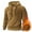 Brown, variant on FAWUUDO Men's Pullover Hoodie Thick Sherpa Lined Kangaroo Pocket Winter Windproof Warm Fleece Hoodie Athletic Sweatshirts Gray