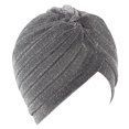 thumbnail image 1 of Gorro étnico de seda brillante con cinta para quimioterapia, material versátil y cómodo, 1 of 6