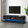 thumbnail image 2 of Modern TV Stand with LED Lights for TVs up to 65 inch,Black, 2 of 10