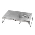 thumbnail image 5 of IDEANATEGRATE Camping Bracket Silver 1Pack 12.6x8.3x3.3in Stainless Steel, 5 of 8