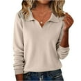 thumbnail image 5 of Womens V Neck Long Sleeve Sweaters, Lightweight Dressy Casual Business Basic Knit Pullover Tops Fall Outfits, 5 of 9