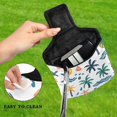 thumbnail image 4 of Haosy Palm Trees Shells Wave Golf Mallet Putter Cover Strong Magnetic Leather Golf Club Headcover Closure, 4 of 7