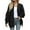 Black, variant on Womens Cardigans Casual Knit Open Front Solid Color Sweater Long Sleeve Button Loose Shorts Fall Outwear