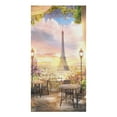 thumbnail image 3 of Paris Tower Scenic Street Flower Building Printed Tea Hand Towel Kitchen Dishcloth Water Absorption Household Cleaning Cloth, 3 of 7