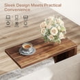 thumbnail image 5 of Set of 2 C-Shaped End Tables for Couch, Narrow Sofa Side Tables, Wood C Tables for Living Room, Bedroom, Small Spaces, 5 of 10