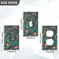 thumbnail image 7 of Yayeee Duplex Wall Plate 1-Gang 4.5"x2.7" Home Receptacle Light Switch Decorative Outlet Cover, Green Vibrant Forest Pattern, 7 of 7