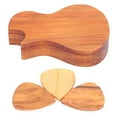 thumbnail image 3 of Guitar Pick Set, Portable 3Pcs Durable Practical Guitar Shaped Pick Box Special  For Guitar Performance For Band For Collection Supplies For Guitarist, 3 of 8