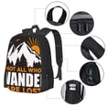thumbnail image 4 of Daiia Not All Who Wander Are Lost4 Backpack for Men and Women -Durable Backpack Large Capacity, Water-Resistant Bag with Adjustable Straps and Laptop Compartment, 4 of 9