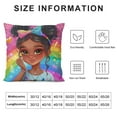 thumbnail image 5 of JEUXUS African American Pillow Covers Black Art Throw Pillow Cover Pillows for Girls Bedroom, 5 of 5