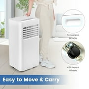 Costway 6000 BTU (8000 BTU ASHRAE) Portable Air Conditioner 3-in-1 AC Unit With Cool Dehum Fan Sleep Mode