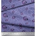 thumbnail image 2 of Soimoi Georgette Viscose Fabric Web & Spider Insects Decor Fabric Printed Yard 42 Inch Wide, 2 of 3