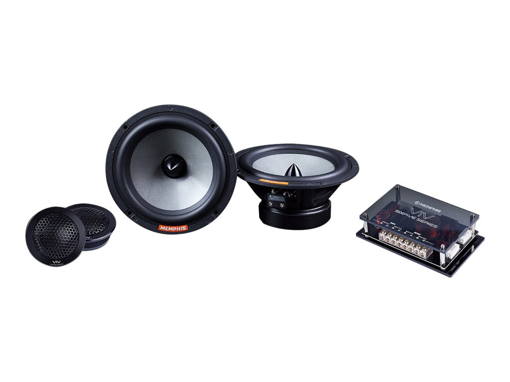 Netelig gastheer gemiddelde Memphis Car Audio SixFive VIV60C - Speakers - for car - 80 Watt - 2-way -  component - Walmart.com