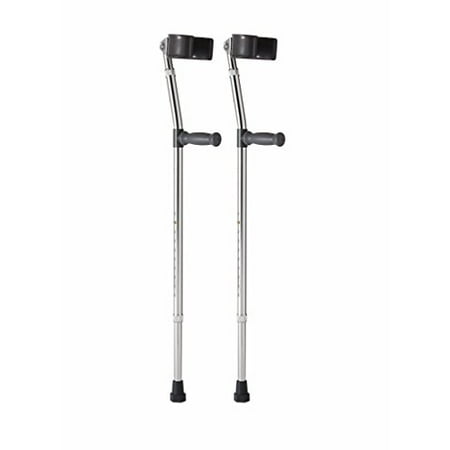 Medline Aluminum Forearm Crutches, Adult