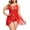 Red, variant on Plus Size Lace Womens Lingerie High Waist Chemise Sleepwear Wedding Nightwear (Red Large)
