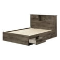 thumbnail image 2 of South Shore Ulysses Full Storage Bed and Bookcase Headboard Set, in Fall Oak, 2 of 12