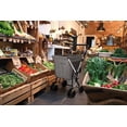 thumbnail image 2 of Playmarket 24960DCH-269 We Go Folding Shopping Cart with Swivel Wheels, Jeans, 2 of 8