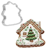 Christmas Holiday Gingerbread House Cookie Cutter 4 Inch Made in USA by WONDERTORY