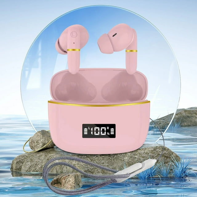 Wired Bluetooth Earphones, Digital Display, Battery Life, Bluetooth 5.3 Ear Bluetooth Earphones