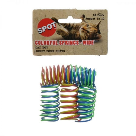 - Spot Wide & Colorful Springs Cat Toy 10 Pack - Pack of 3