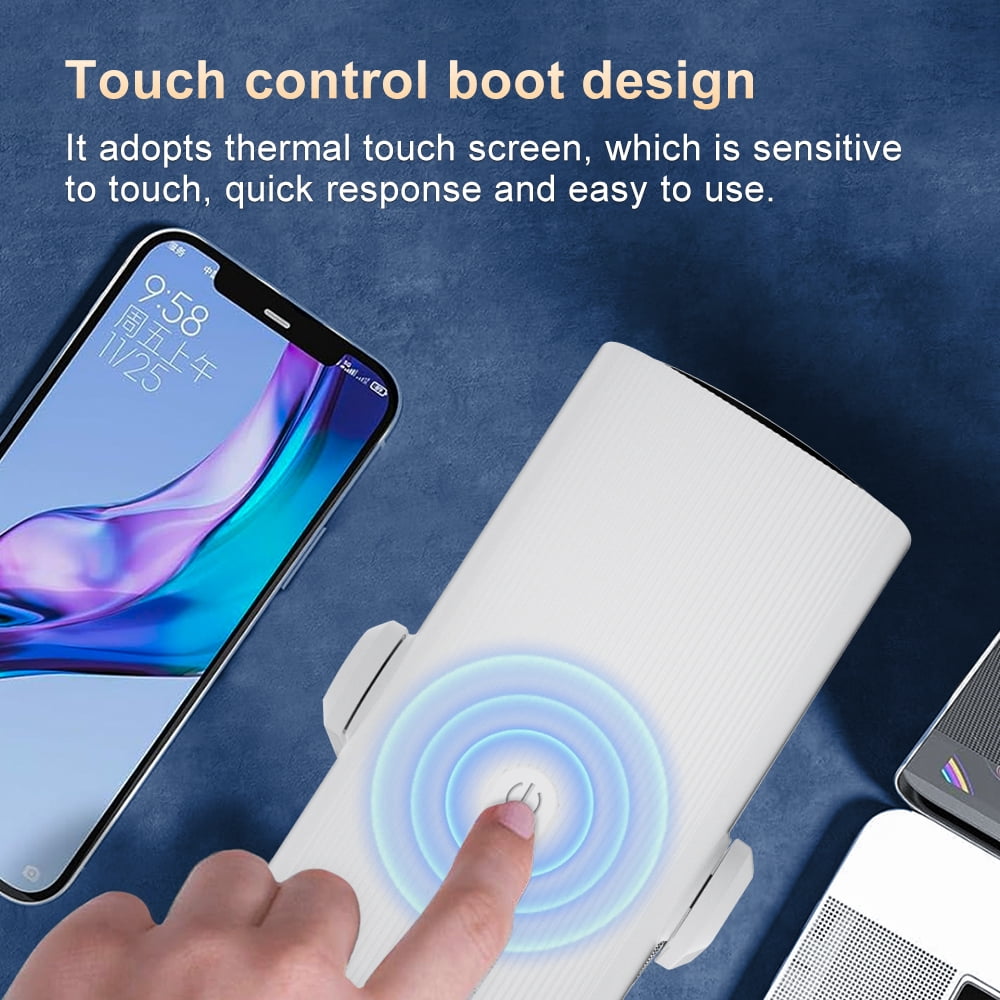 ZDSSY Battery Projector with Wifi and Bluetooth Auto Focus Android11 Mini Projector