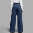 thumbnail image 5 of Fashion Comfortable Casual Versatile Pocket Straight Leg Trousers For Women Jeans, 5 of 7