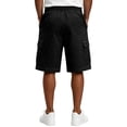 thumbnail image 3 of Resicozy Casual Cargo Shorts for Men Relaxed Fit Drawstring Shorts with Multi-Pocket for Summer Work Outdoor Hiking Black S, 3 of 6