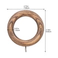 thumbnail image 3 of 2 Pcs Anneaux de Rideau en Bois Artisanaux Anneaux de Rideau en Bois Anneaux de Style Ferme pour Rideaux, 3 of 6