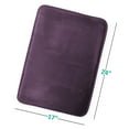 thumbnail image 3 of Nestl Absorbent Memory Foam Bath Mat Set Bathroom Rug, Purple, 17"x24", 3 of 7