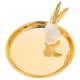 thumbnail image 1 of Chic Golden Ceramic Jewelry Plate Decorative Organizer Earring Tray For Bathroom Use 1Set, 1 of 4