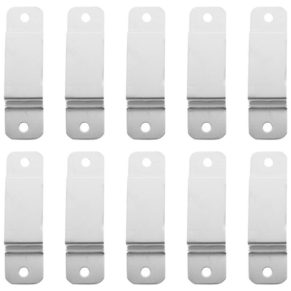 YUNLIGHTS 10Pcs Tape Measure Holder Clip for Tool Belt in Grey Metal with Two Hole Installation