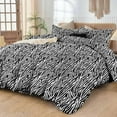 thumbnail image 2 of 600-TC Egyptian Cotton 3-Piece Duvet Cover Set – Zipper Closure - King Size ( 90" x 104" ) Inches, (Zebra Print), 2 of 4