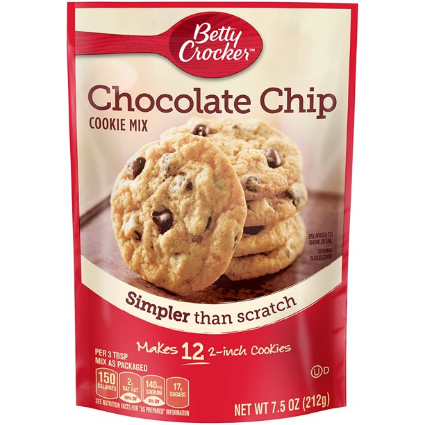 Betty Crocker Cookie Mix Chocolate Chip Snack Size Makes Betty Crocker Cookie Mix Chocolate Chip Snack Size Makes