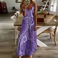 thumbnail image 3 of Robe Hawaïenne Sans Manches design Nuances de Fruits de Pain Violet Robes Décontractées Robe d'Été pour Femmes Robe d'Anniversaire, 3 of 4