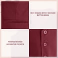 thumbnail image 5 of YUUMIN Kids Boys 4 Buttons Tuxedo Waistcoat Formal Suit Vest Wedding Prom Party Christenings Outfit Burgundy 10, 5 of 6