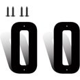 thumbnail image 1 of 3 Inch Modern Metal House Numbers, Metal Address Numbers and Letters, Black Door Mailbox Number, House Address Letter and Number for Office Home Farm Outside (Double 0), 1 of 8