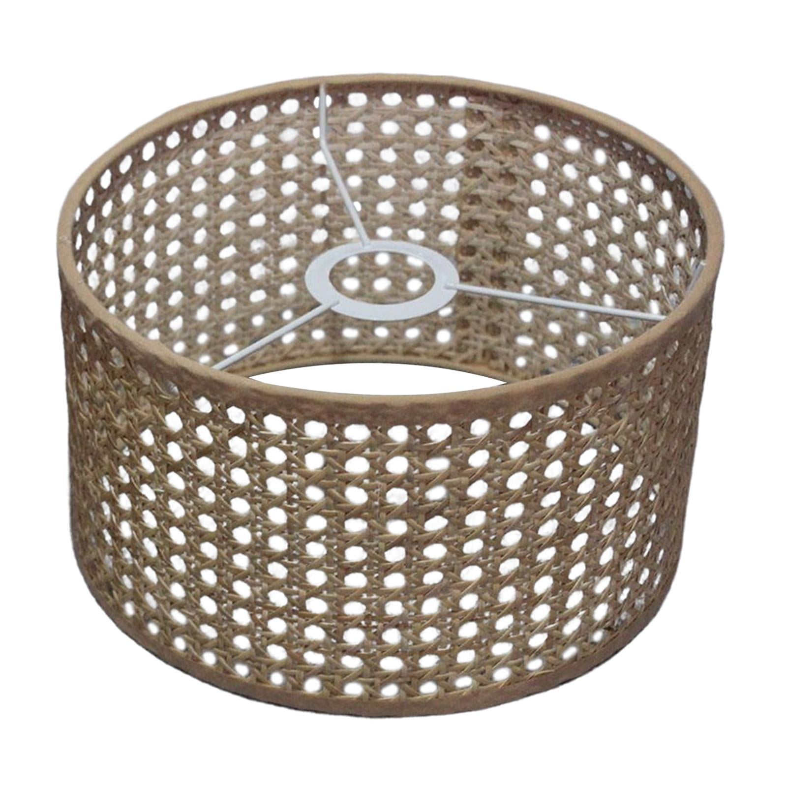 Pendant Lamp Cover Woven Baskets Rattan Lamp Shade, Light Fixture for