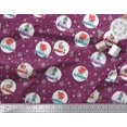 thumbnail image 3 of Soimoi Velvet Fabric Gift Box,Car & Santa Christmas Print Fabric by The Yard 58 Inch Wide, 3 of 3