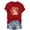 Red, variant on Easter Women's Casual Crewneck Short Sleeve Printed T-Shirt with Bunny & Floral Design Loose Fit for Spring Daily Outfits, S-3XL