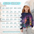thumbnail image 7 of Xoenoiee Galaxy Cat Daisy Print Side Slit Sweatshirt for Girls Oversized Long Sleeve Crewneck Hoodies Pullover Tops Trendy Cute Fall Clothes Shirts, 9-10 Years, 7 of 7