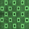thumbnail image 1 of Ahgly Company Indoor Square Oriental Emerald Green Modern Area Rugs, 3' Square, 1 of 4