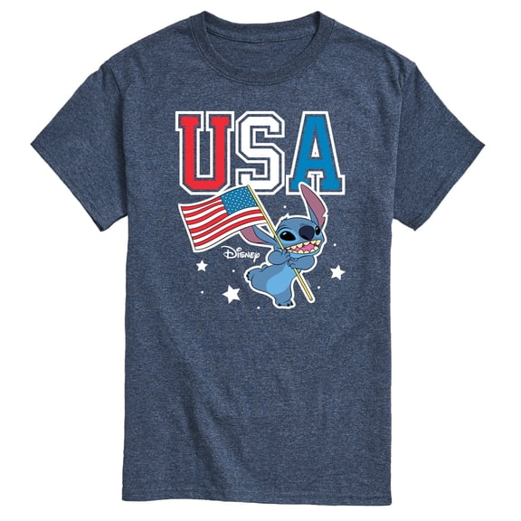 Lilo & Stitch - USA Stitch - Men's Short Sleeve Graphic T-Shirt