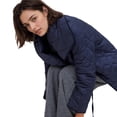 thumbnail image 4 of Chaquetas Acolchadas Ligeras con Cuello de Solapa y Botones, con Bolsillos. Azul Real L, 4 of 10