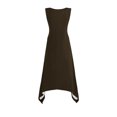 thumbnail image 4 of Gspmoly Robes Grande Taille pour Femmes aux Formes, Robes pour Femmes Sans Manches à Col Rond avec Cordon, Robe Décontractée à Volants Évasée Courte, Robes de Soirée pour Femmes jusqu'à 70 % de Rabais, 4 of 8