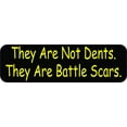 thumbnail image 2 of 10in x 3in They Are Battle Scars Bumper Sticker, 2 of 4