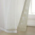 thumbnail image 4 of TOWN & COUNTRY LUXE Talia Double Layer Indoor Curtains, Sheer and Room Darkening Blackout, Grommet Top, Energy Efficient, 2-Pack Set, 52"x120", Vanilla, 4 of 6